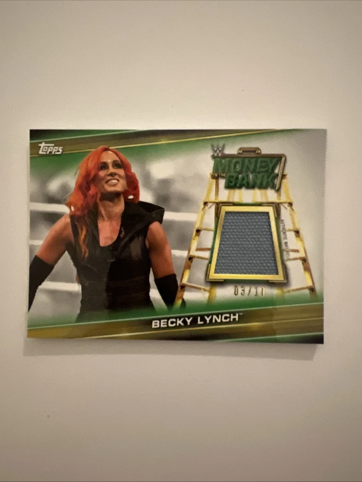 Becky Lynch 2019 Topps WWE Money in the Bank Superstar Mat Relic GOLD /10 - Image 1 of 3