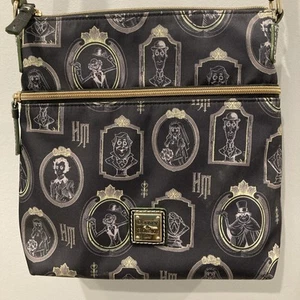 Disney Dooney & Bourke Haunted Mansion 2 Portraits Nylon Crossbody Bag Purse - Picture 1 of 17