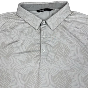 UNRL Golf Polo Shirt Floral Tropical Athletic Fit Performance Logo Men’s Large - Picture 1 of 8