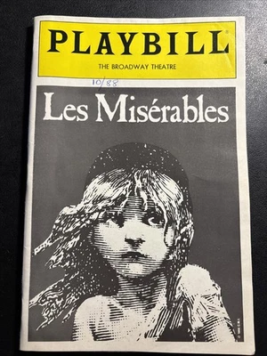 PLAYBILL ~ The Broadway Theatre ~  Les Miserables - Image 1 of 4