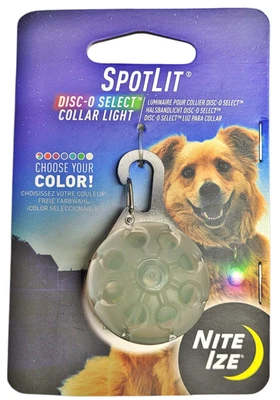Nite Ize SpotLit LED Carabiner Light - Disc-O Select Collar Light - Image 1 of 2