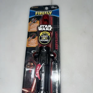 Disney Star Wars Kylo Ren Lightsaber Toothbrush Firefly Light Sound Timer Works - Picture 1 of 6