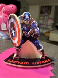 Figura in legno Lowes costruita Marvel Captain America Avengers Ultron Revolution 7" - Foto 1 di 1