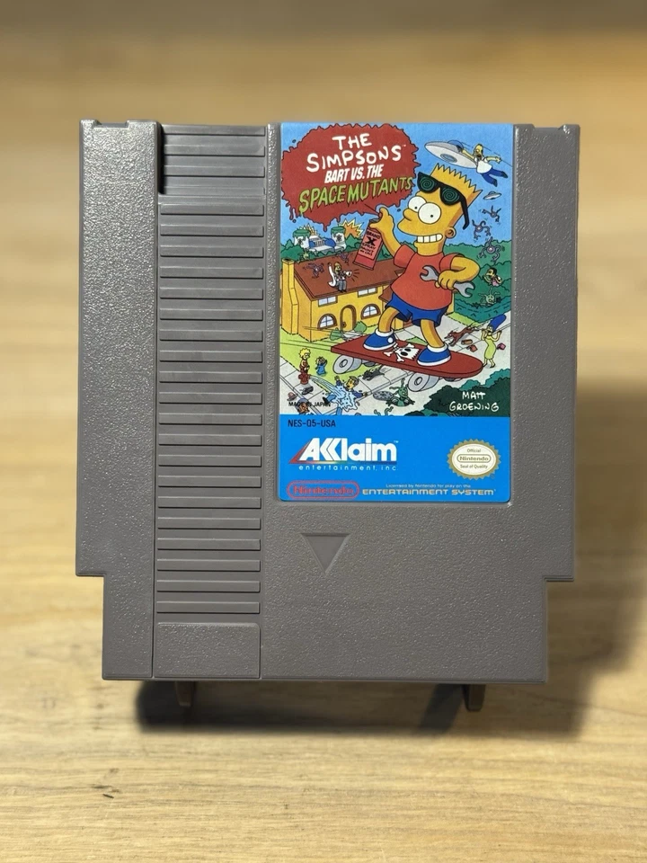 The Simpsons: Bart vs. The Space Mutants - Nintendo NES - 1991 TESTED w/Sleeve - Image 1 of 4