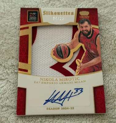 2024-2025 Panini Crown Royale Euroleague - Nikola Mirotic Silhouettes Auto 4/25 - Image 1 of 4