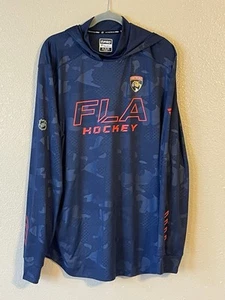 Men’s 2XL NWOT Florida Panthers Fanatics Authentic Pro Locker Room Camo Hoodie - Picture 1 of 10