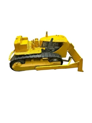 Vintage Tootsie Toy Diecast Metal Caterpillar Diesel Yellow Construction Vehicle - Image 1 of 4