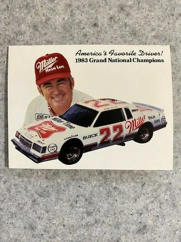 Vintage NASCAR Driver Postcard/Photo - Bobby Allison Cover