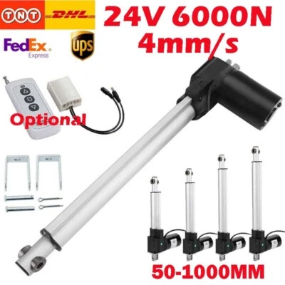 DC 24V 6000N Heavy Duty Electric Linear Actuator Motor 50MM 600MM 1000MM Stroke - Image 1 of 4