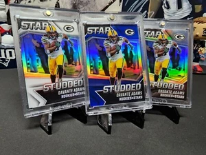 🔥 DAVANTE ADAMS 2021 Star Studded 🌈 Lot Blue, White, & Silver /50 /149 SSP GB - Picture 1 of 11