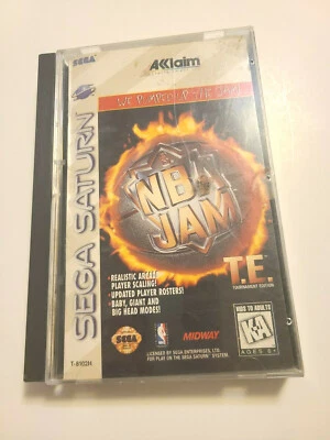 NBA Jam T.E. Tournament Edition Sega Saturn, 1995  Complete CIB w/ Reg Card READ - Image 1 of 4
