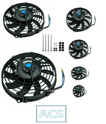 7", 9", 10", 12", 14", 16" Universal Slim Electric Cooling Fan Reversible