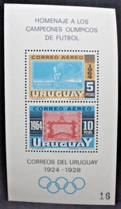 Uruguay 1965 Olimpiadi Calcio Foglietto nuovo integro MNH** BF (C.MO) - Foto 1 di 1
