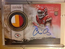 Chris Conley 2015 Topps Valor Auto Rc 3 Color Patch  !