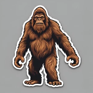 Realistic Bigfoot Sticker 3x2.5" - Picture 1 of 1