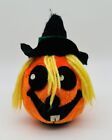 Vtg Acme Premium Supply Corp 1985 Halloween Plush Pumpkin Jack O Lantern 6.75?