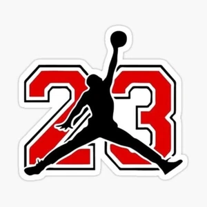Michael Jordan 23, Vinyl 3" gestanzter Aufkleber - Bild 1 von 1