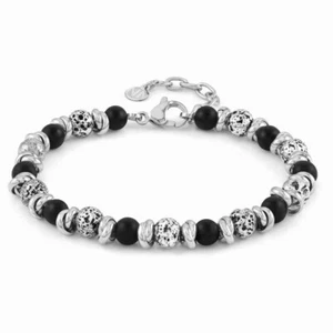 Bracciale Uomo NominatioN Instinct Onice Nero Cod. 027919/044 - Foto 1 di 1