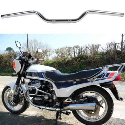 适用于本田 CX FT GB 360 500 650 摩托车 7/8" 22 毫米车把拖杆 铬 — 第 1/4 张图片