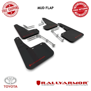 Rally Armor Mud Flaps Black W/ Red Logo for 2020-2022 Toyota GR Yaris Hatchback - Picture 1 of 8