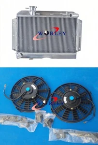 5ROW Radiator&Fans For ROVER MG MGA 1500 1600 1622 DE LUXE 55-62 MT 15GB 16GA/GB - Picture 1 of 8