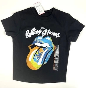 Rolling Stones Black Boys Short Sleeve Tshirt Size: XS - Picture 1 of 3
