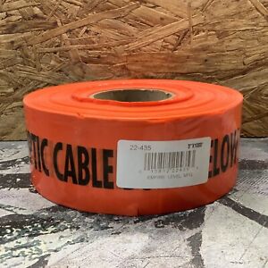 Empire Standard 22-435 "Caution Fiber Optic Cable Buried Below" Tape - 3"x1000'