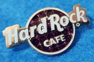 HRO ONLINE TRENDY LOGO SERIE ANILLO AZUL *AZULEJOS MORADOS* PIN Hard Rock Café LE100 - Imagen 1 de 1