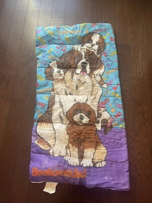 90's Beethoven's 2nd Movie Children's Sleeping Bag St. Bernard Sleeping Bag Ero - Image 1 of 4