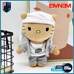 Hello Kitty EMINEM Rapper Figure Plush Doll Fans Collection Toys Gift - Picture 1 of 8