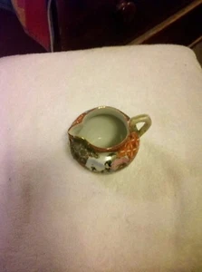 Vintage Original Orientalisches Japanisches Thema Milchkännchen mit Panoramaszene - Bild 1 von 7
