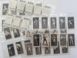 Juego completo de 50 cartas Jack Dempsey 1928 Ogdens Pugilists in Action Boxers como nuevo - Imagen 1 de 11