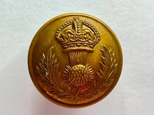 Edwardian Boer War Royal Scots Fusiliers button 25 mm Jennens London - Picture 1 of 3