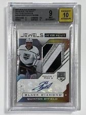2021-22 Upper Deck Black Diamond /99 Quinton Byfield RPA Rookie Patch Auto RC