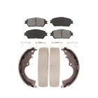 For Toyota Tacoma Front Rear Semi-Metallic Brake Pads And Drum Shoes Kit