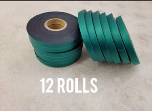 12 Rolls - 6mil each 200 FEET x 1/2" Stretch Tie Tape Plant Ribbon Garden Vinyl - Picture 1 of 5