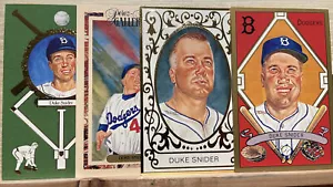 DUKE SNIDER PEREZ STEELE (4) MASTER WORK KARTEN Dodgers signiert FDC Abdeckung HOF - Bild 1 von 3