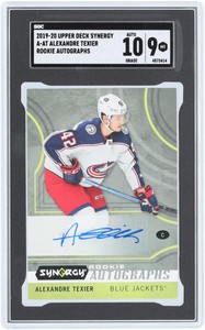 Alexandre Texier Columbus Blue Jackets Autographed 2019-20 Upper