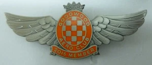 GOODWOOD AERO CLUB MEMBER 2015 Enamel Pin Badge AVIATION - Picture 1 of 1
