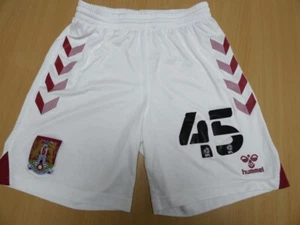 NORTHAMPTON TOWN FC | 45 | MARK MARSHALL | ORIGINAL MATCH WORN HOME SHORTS |Sz S - Picture 1 of 3