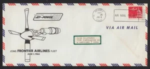 1964 Frontier Airlines Inaugural Flight Jet prop Power 580 Denver CO - Picture 1 of 2