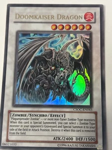 YuGiOh! Doomkaiser Dragon - CSOC-EN043 Ultra Rare Unlimited - NM/M NEVER PLAYED - Picture 1 of 2