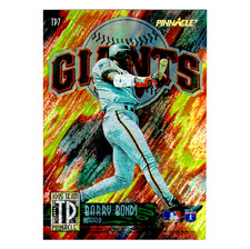 1995 Pinnacle Barry Bonds Ken Griffey Jr Team Pinnacle Dufex Back #TP7 HOF