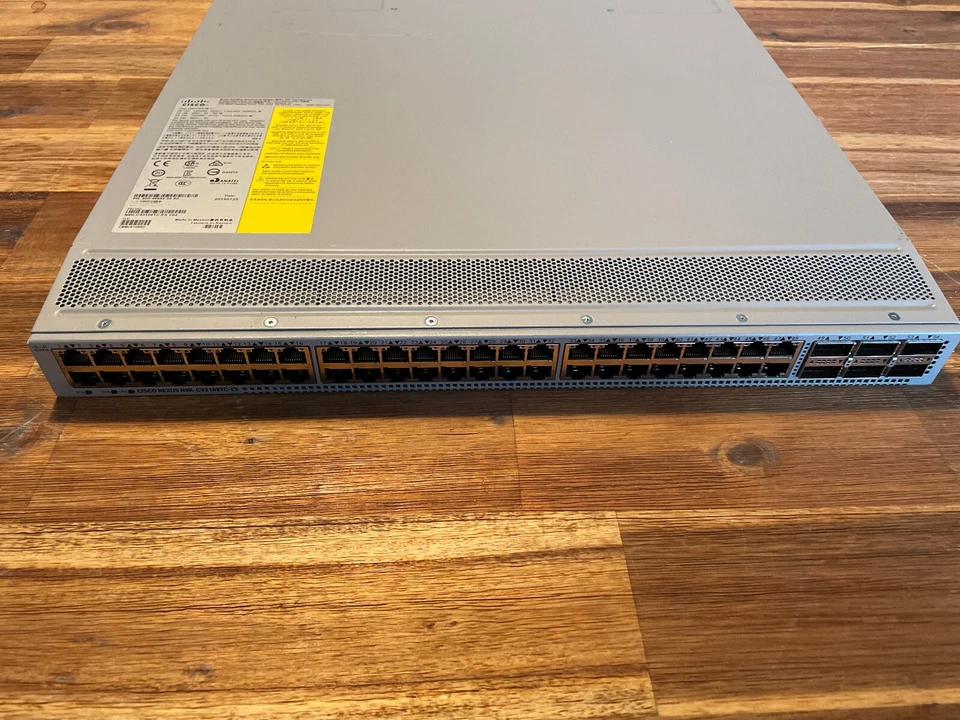 Cisco N9K-C93108TC-EX NEXUS 9K FIXED WITH 48P 10G BASE-T AND 6P 40G/100G QSFP28 - Bild 1 von 1