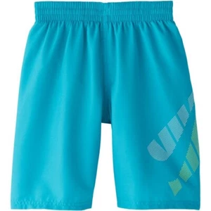 Brand new Nike size boy's medium M elastic waist aqua logo swim trunks - Picture 1 of 1