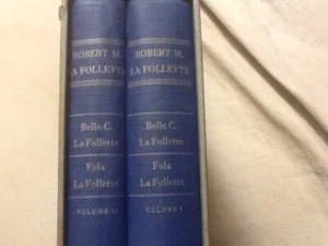 Senator Robert Lafollette , 2 volumes, slipcase; Wisconsin progressive - Bild 1 von 9