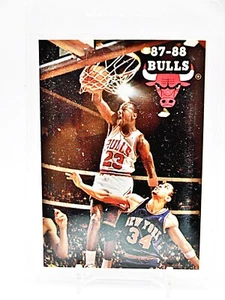 Vintage 87/88 Chicago Bulls "Michael Jordan" Pocket Schedule - Bild 1 von 2
