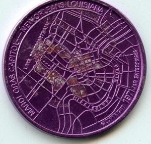 Karneval Doubloon: Paradeprogramm lila - Bild 1 von 2