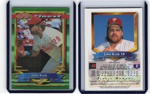 1994 Topps Finest Refractor #416 John Kruk Phillies - Picture 1 of 1