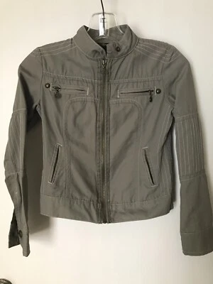 Niñas M 8 Chaqueta Corta Verde Ejército Joujou Royale Años 80 Estilo Cosido Estilo JJ Foto 1 de 4